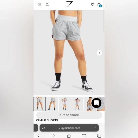 Gymshark Shorts Gymshark Chalk Shorts Poshmark